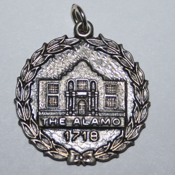 Sterling Silver Jewelry - .925 sterling The Alamo vintage pendant charm
